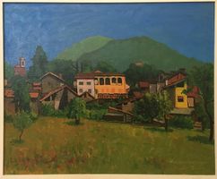 Origlio Tessin Ölgemälde
