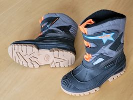 Winterschuhe Winterstiefel Grösse 33 schwarz-grau-orange