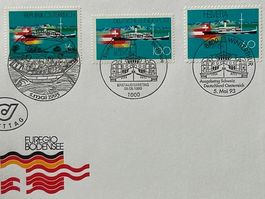🌟 FDC Bodensee - EUREGIO 1993 kombiniert D - OE - CH Nr.845