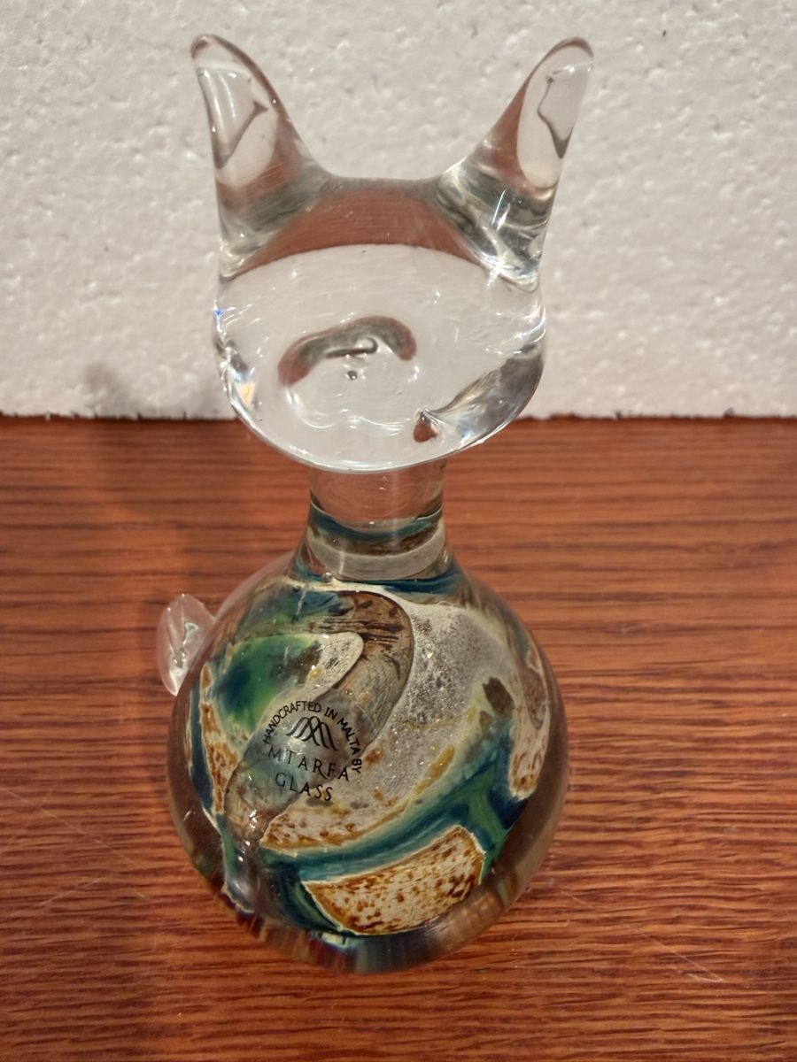 Bicchieri: Chat en verre soufflé – Usato da Lausanne venduto da artnouveau05 5