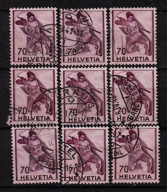 Tutti i francobolli: 1941 Historische Bilder ZNr. 245 – Usato da Arlesheim venduto da gaugi43