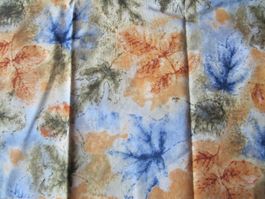 Stoff coton feuilles 50 x 110 cm