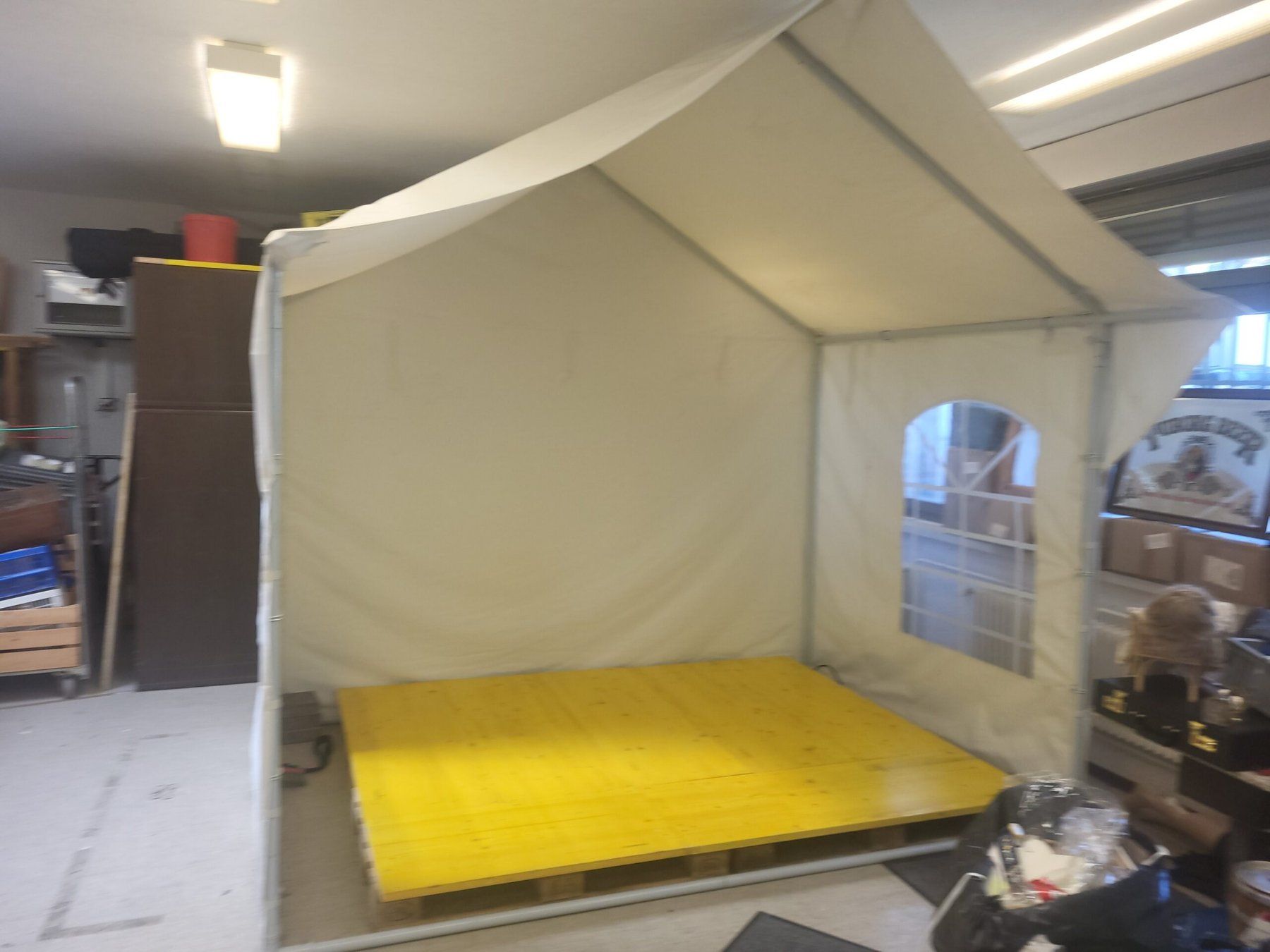 Verkaufsstand / Marktzelt / Marktstand 2x3m, mit PVC Plane 5 (Gebraucht ...