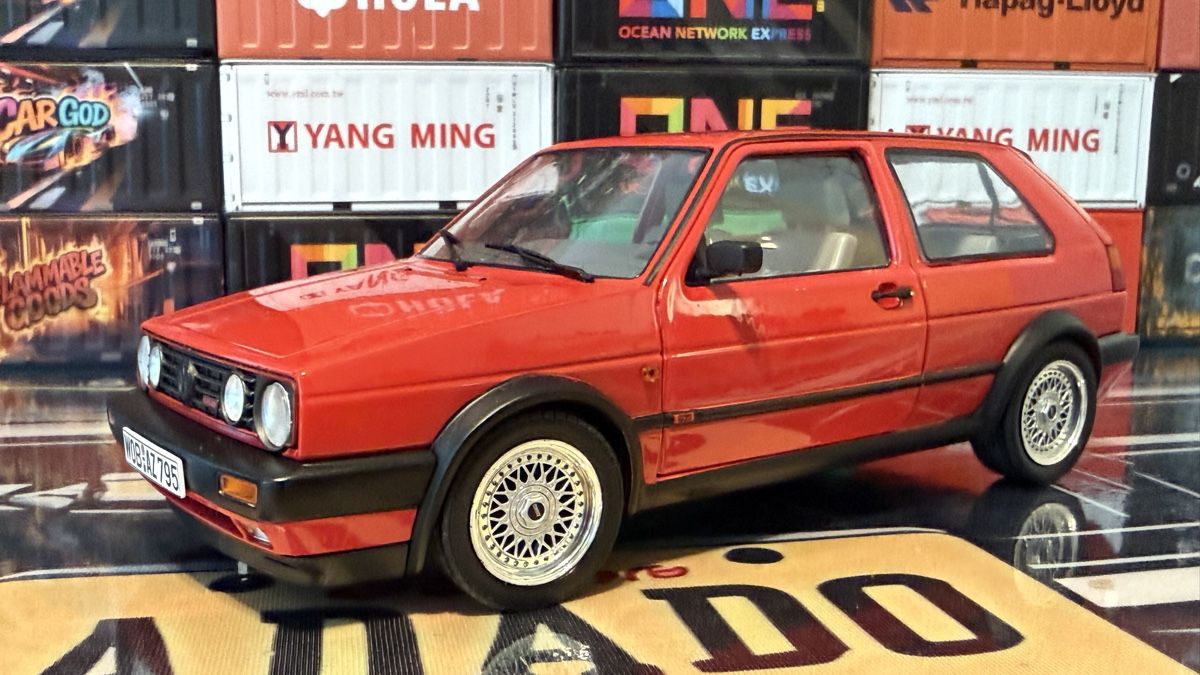 Volkswagen Modellautos: VW Golf 2 GTI Modellauto rot, 1:18,  – Neu (gemäss Beschreibung) aus Basel von Zomeg 5