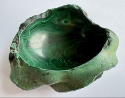 Coupelle / vide-poche en malachite massive – 740 g