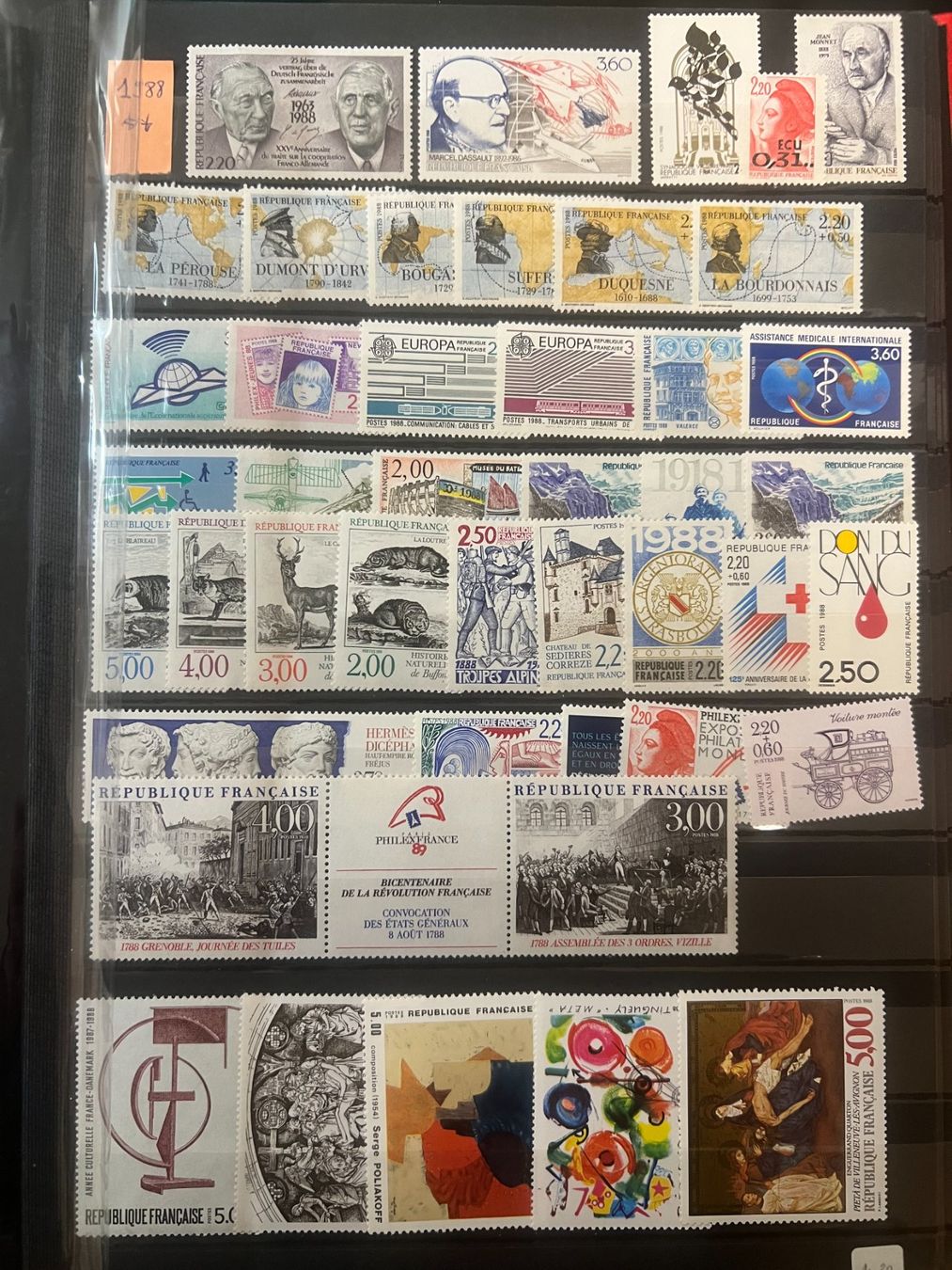Alle Briefmarken: Année complète 1988 Neufs** – Neu und originalverpackt aus Lausanne von ffhoud