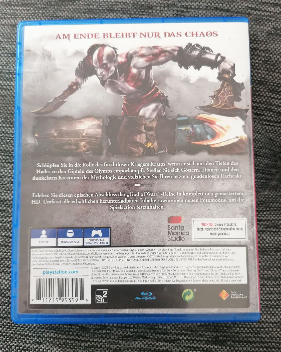 Spiele: PS4 GOD OF WAR DEUTSCH – Gebraucht aus Pratteln von ThereseZ 1