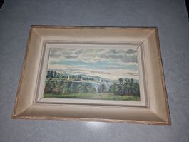 August Weber (1898-1957) Originales Gemälde - See Landschaft