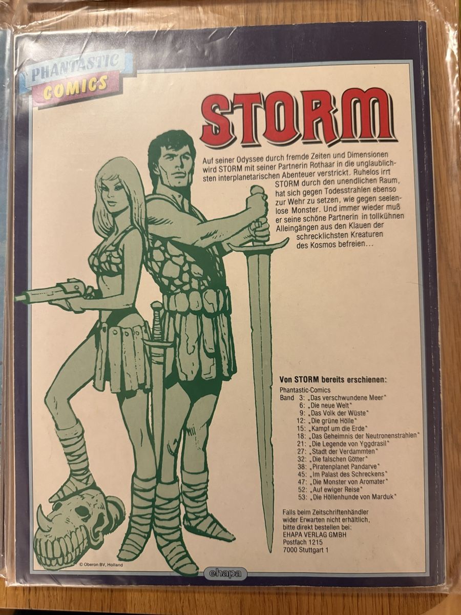 Comics: 8 STORM Comics - Science Fiction Fantasy – Gebraucht aus zürich von greenmodul 3