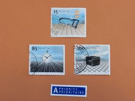 Timbres CH 2003 (30.XII.) N° 1107 + 1108 + 1109 + A-Priority