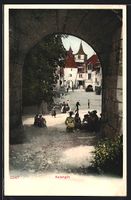 Valangin, Tordurchblick in eine Strasse