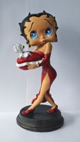 Betty Boop Dekofigur mit Hund und Herzschale - 54 cm