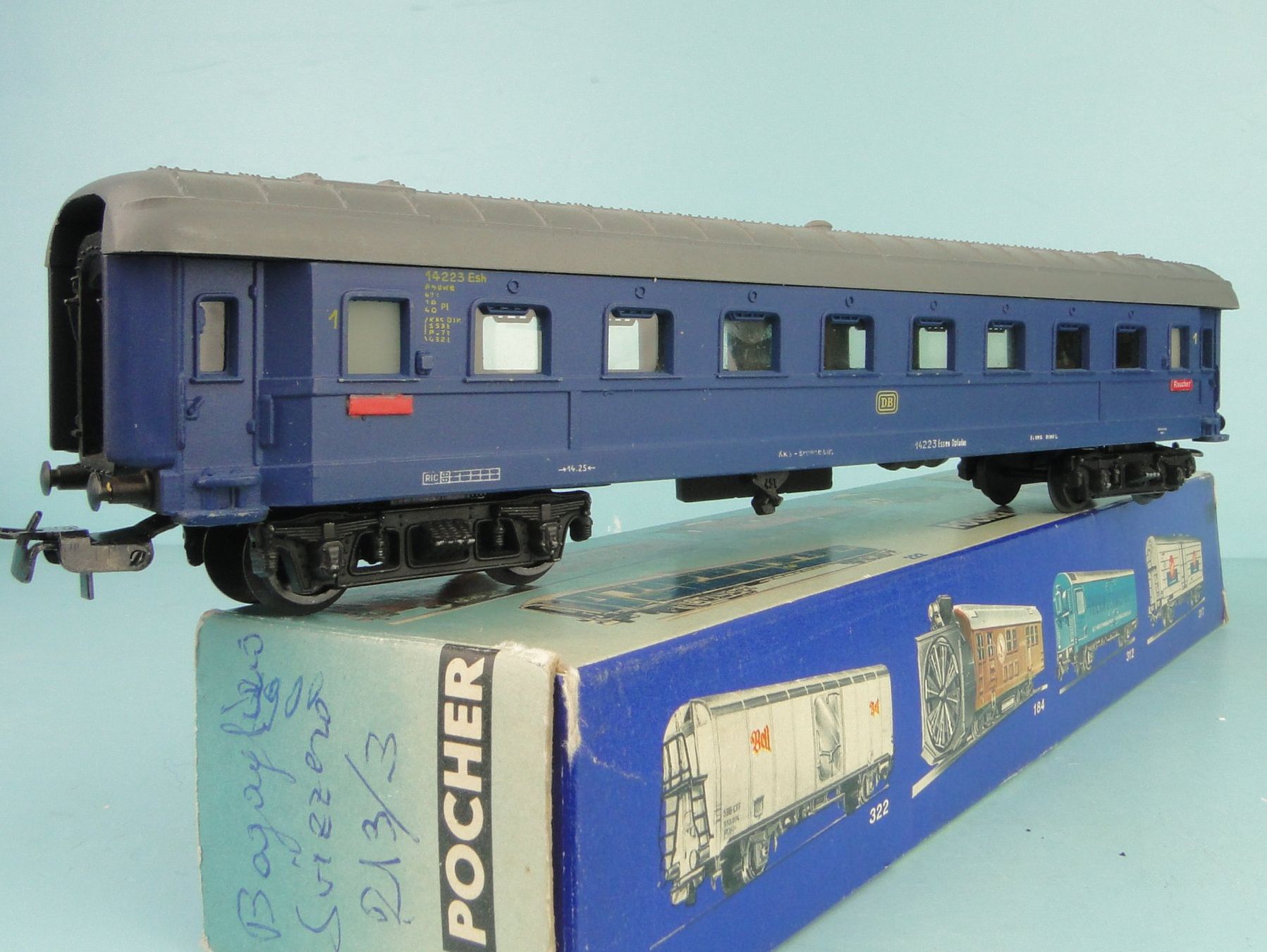 Pocher Modellini di ferrovie: Pocher H0 DB D-Zug Wagen,DC – Usato da Bülach venduto da cann11