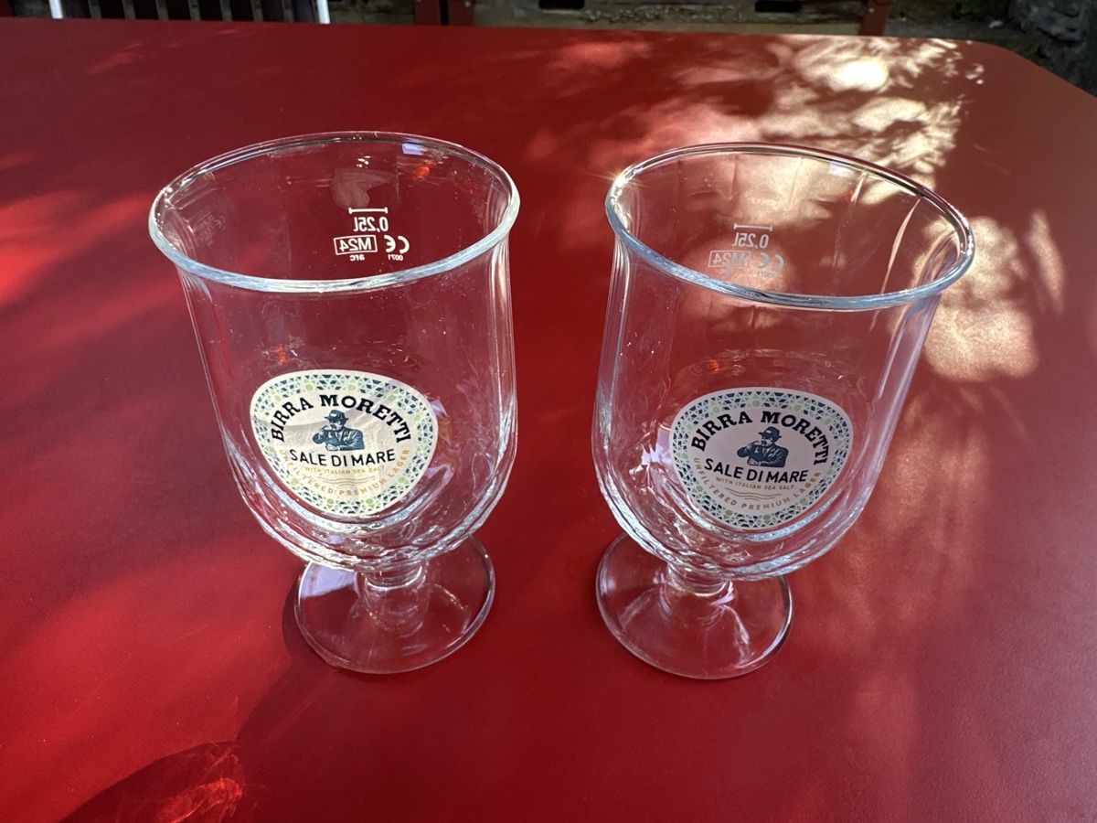 Gläser: BIRRA MORETTI GLÄSER 2x – Gebraucht aus Ueken von crxundevo8