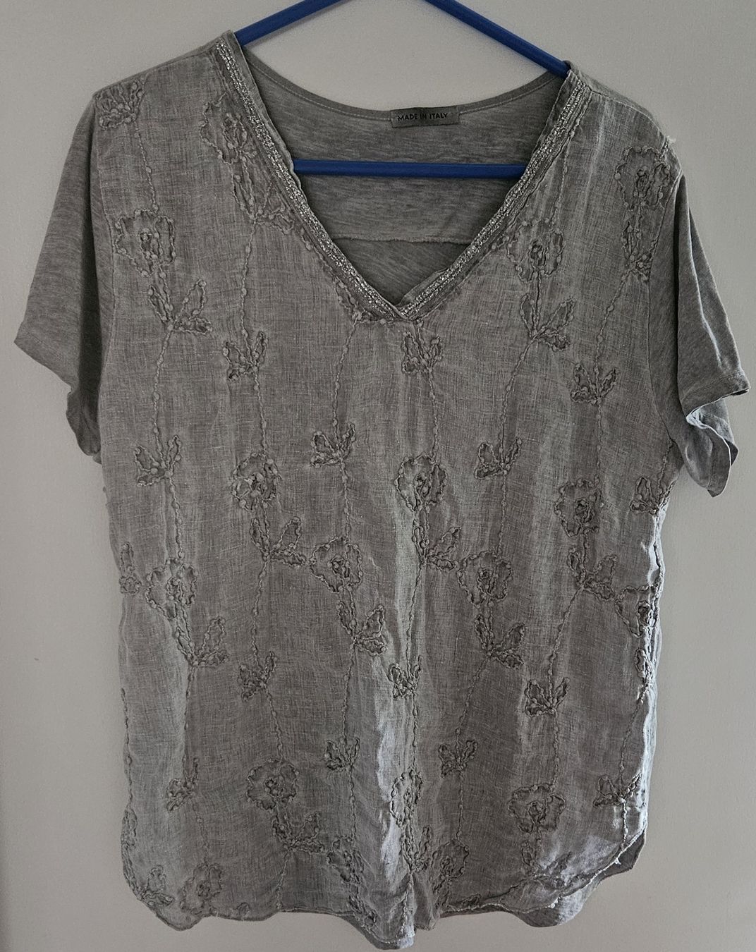 T-Shirts: Leinenshirt grau Gr. 40 - Spendenaktion – Neu (gemäss Beschreibung) aus Unterkulm von Beljasch 3