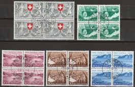 PP 1953, Satz im Vierer, mit Orts-ET entwertet