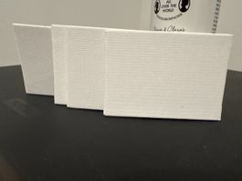 Mini Malleinwand Set 4 Stück neu weiss