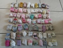 Mädchen Socken Paket ab Geburt bis Gr 23, 70 Paar