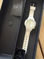 Montre Hoot  Blanc & Index Verts (Neuve, jamais portée)