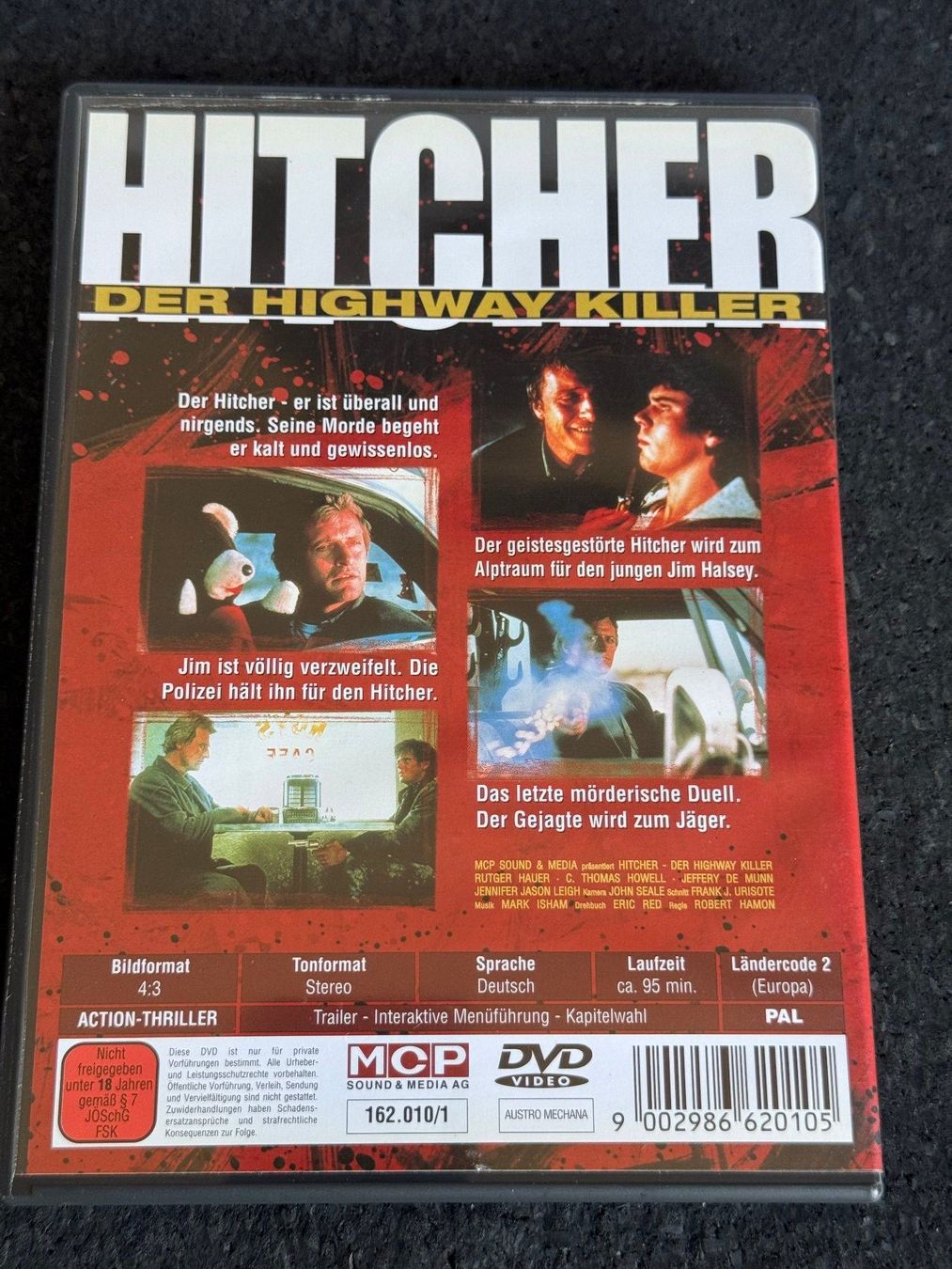 Tous les DVDs: HITCHER der Highway Killer Action-Thriller DVD DE – D'occasion à Fribourg par tschjoly 1