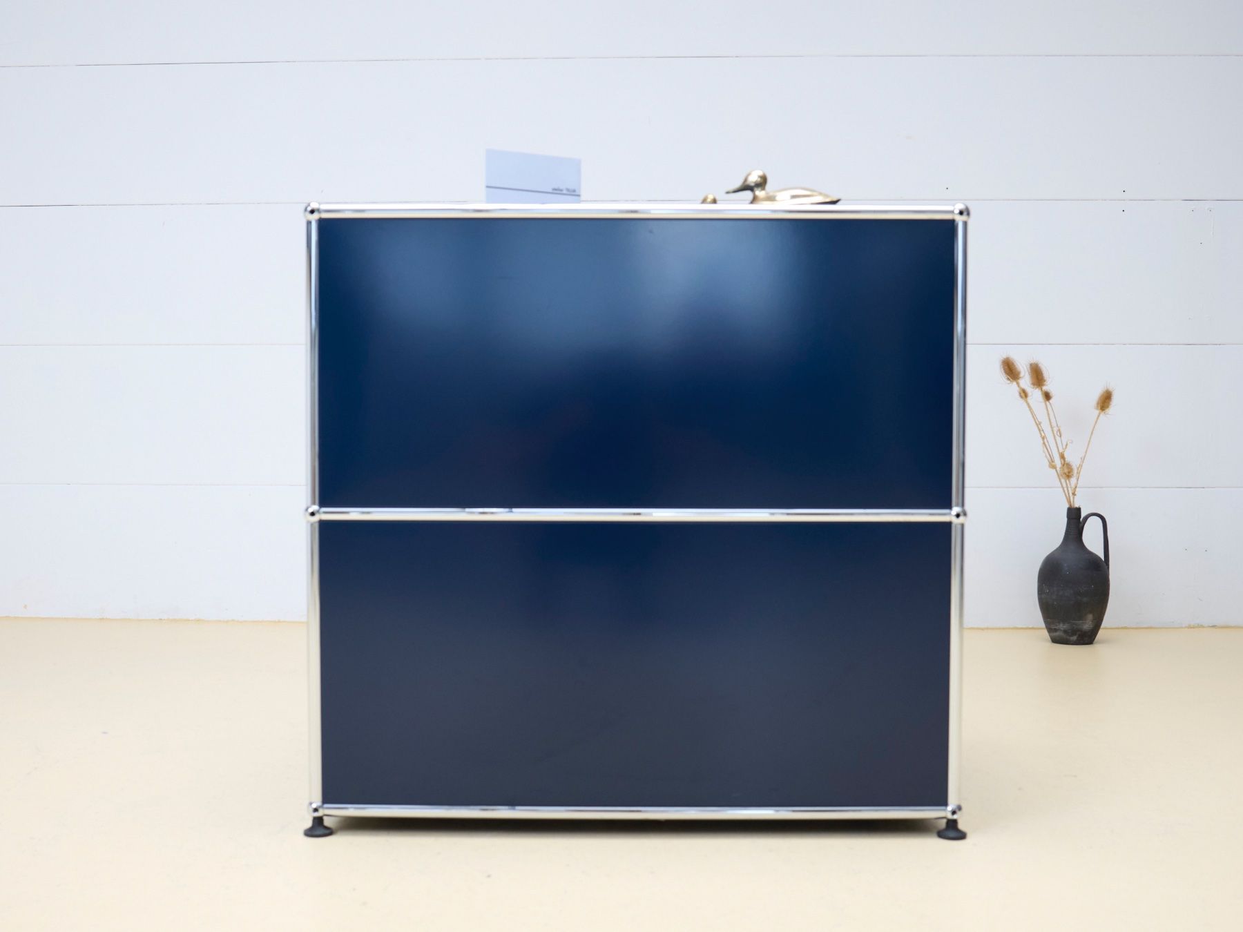 Cassettiere: 9 USM Sideboard in Stahlblau, Druckermöbel – Usato da Meinisberg venduto da atelier_TILIJA 9