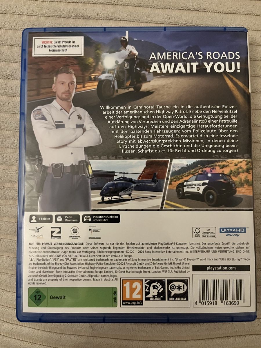 Giochi: PS5 Spiel Highway Police Simulator – Usato da Horgen venduto da Berlino13 1