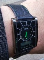 TISSOT TWOTIMER HERREN UHR DIGITAL Black