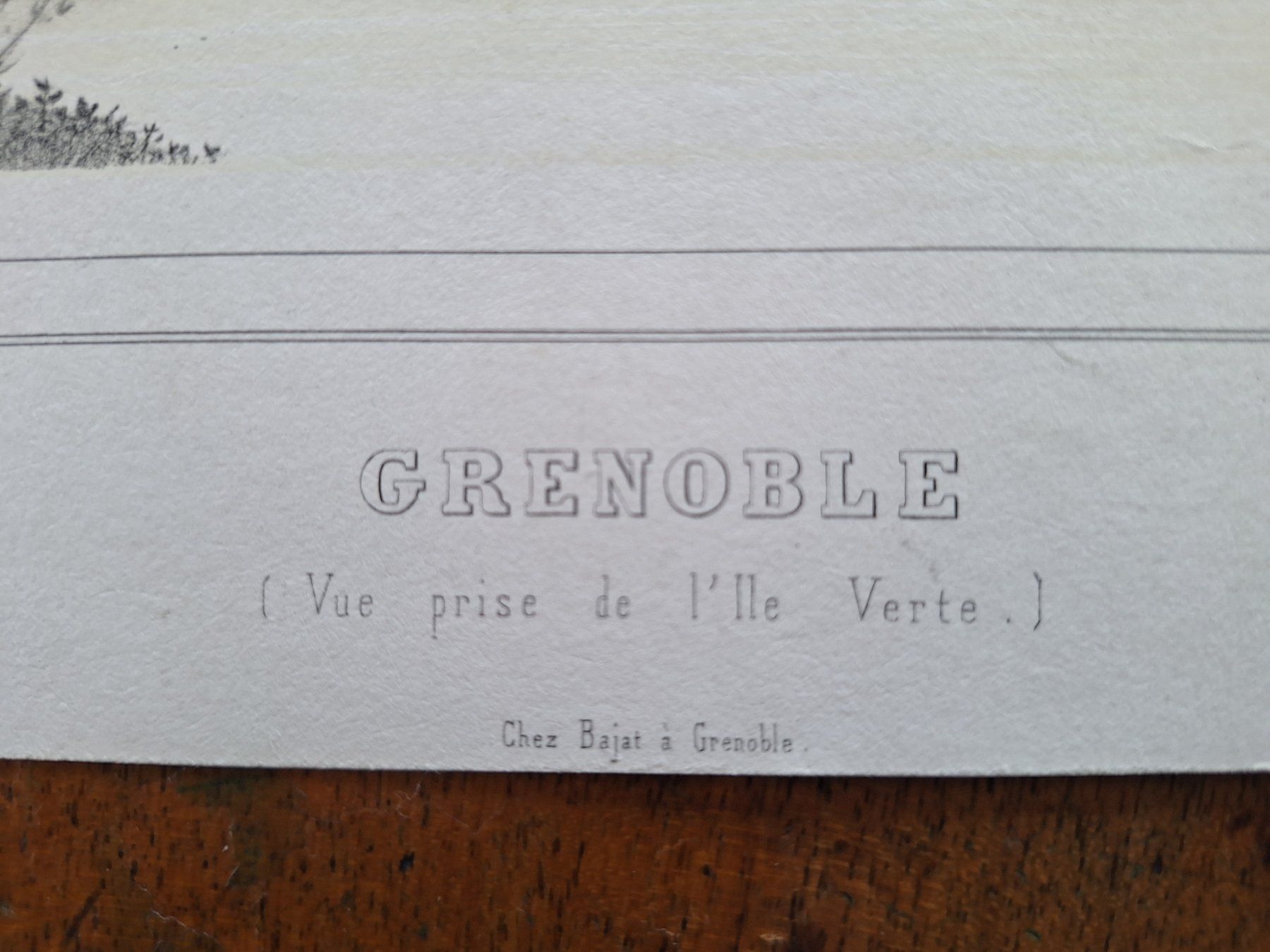 Incisioni: GRENOBLE – Usato da Bevaix venduto da bohrap 1