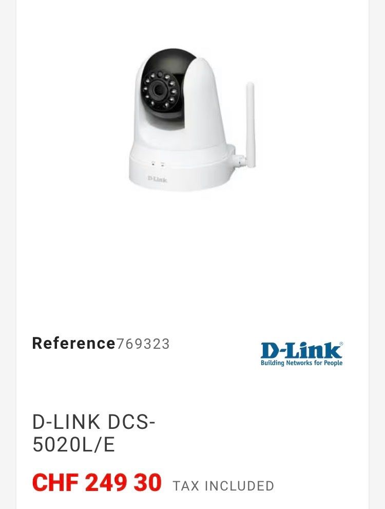 Dlink Webcams: Wireless PTZ Day/Night Cloud Camera – Neuf avec emballage d'origine à Biel-Benken BL par ere_7gwg 2