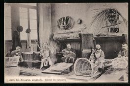 Lausanne, Asile des Aveugles, Atelier de