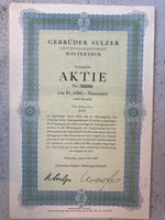 Gebrüder Sulzer Aktie Nr.33339  von 1947