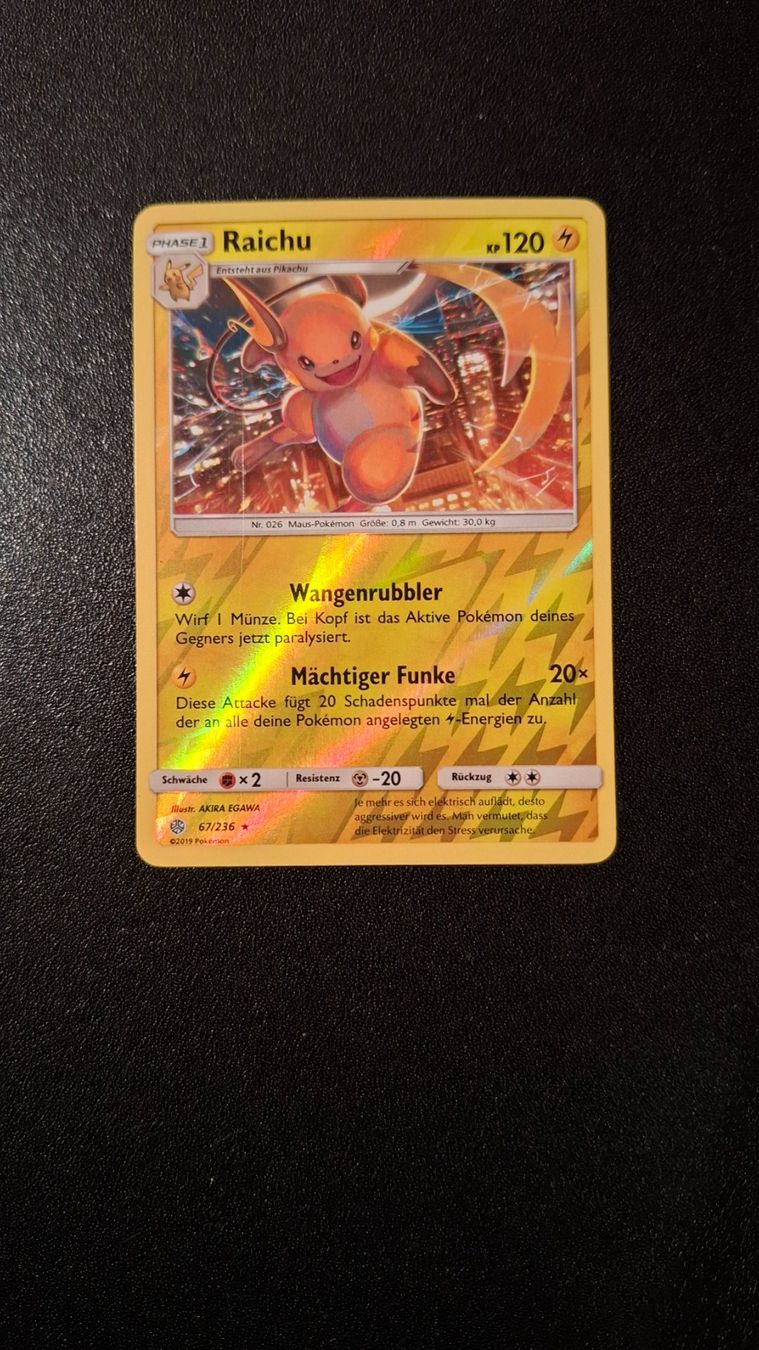 Pokémon Carte collezionabili: *Pokémon Raichu / Reverse-Holo* 67/236 – Nuovo (secondo la descrizione) da Brütten venduto da Sigimi