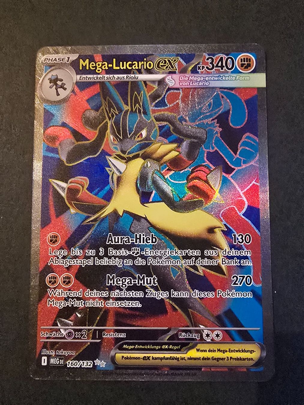 Pokémon Sammelbilder & Trading cards: Pokemon Mega Lucario DE 160/132 – Gebraucht aus triesenberg von wisi369