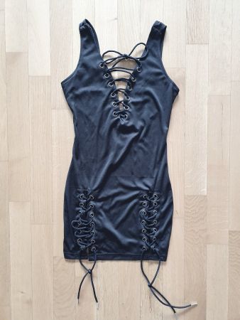 Geschnürtes Gothic-kleid Gr S *neuwertig*