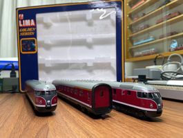 Lima Dieseltriebwagengarnitur DB VT 613 in DC analog