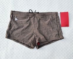 NEU! Modische Badehose Lahco Gr. M braun kariert