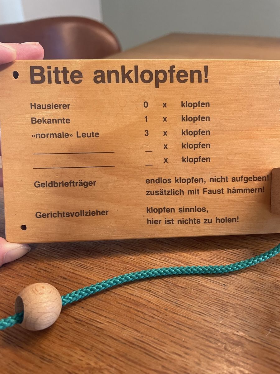 Schlüssel & Schlösser: Holz Türklopfer Specht  – Gebraucht aus Niederbüren von Poschti_19 1