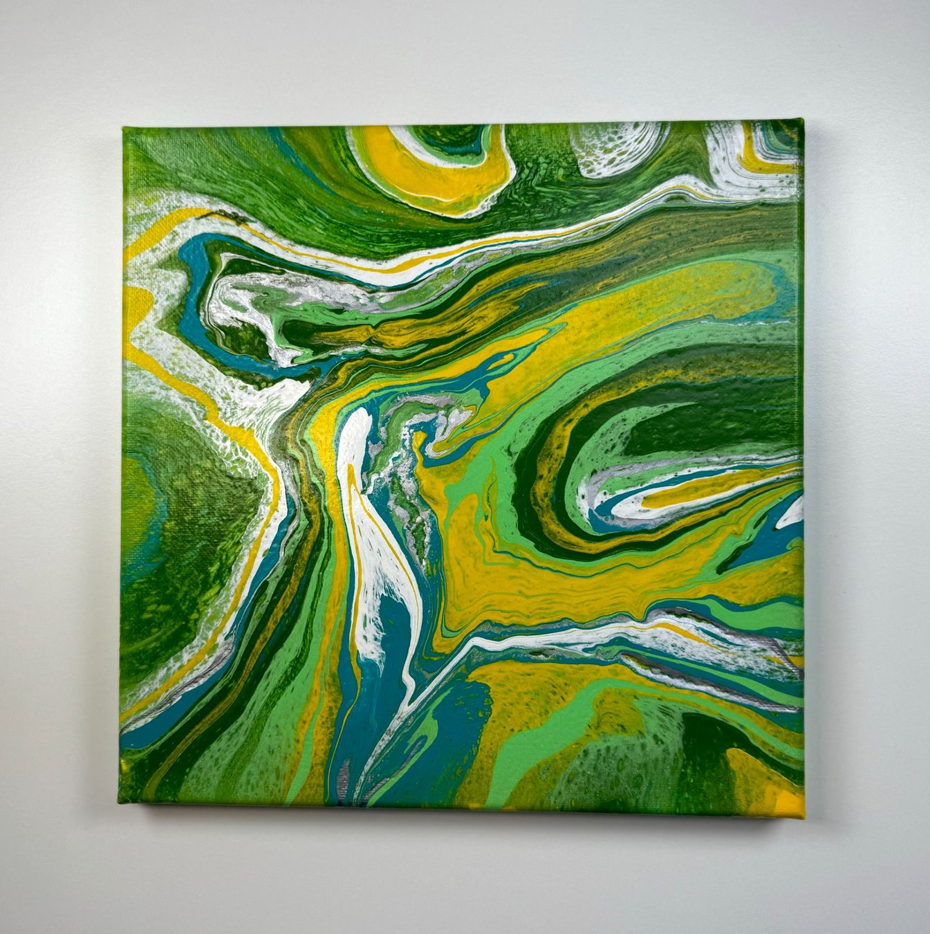 Dipinti: Acryl-Flüssigmalerei, quadratisch – Usato da Schlieren venduto da MayaSheng1983