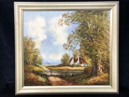 Henner Knauf (1901-1976) Deutscher . Öl a. Platte