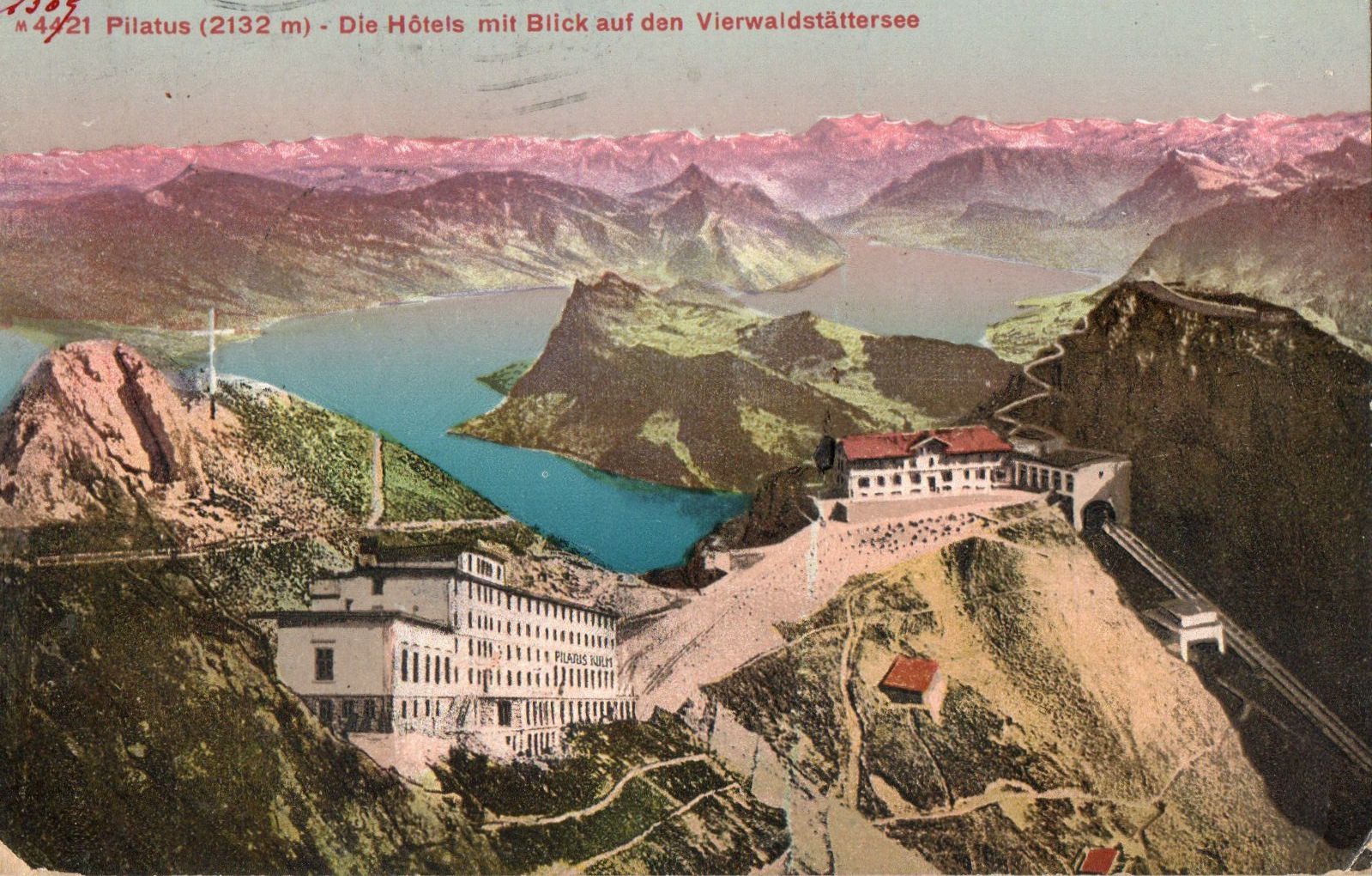 Ansichtskarten: Pilatus  2132 m. – Gebraucht aus Melano von pisonsdro