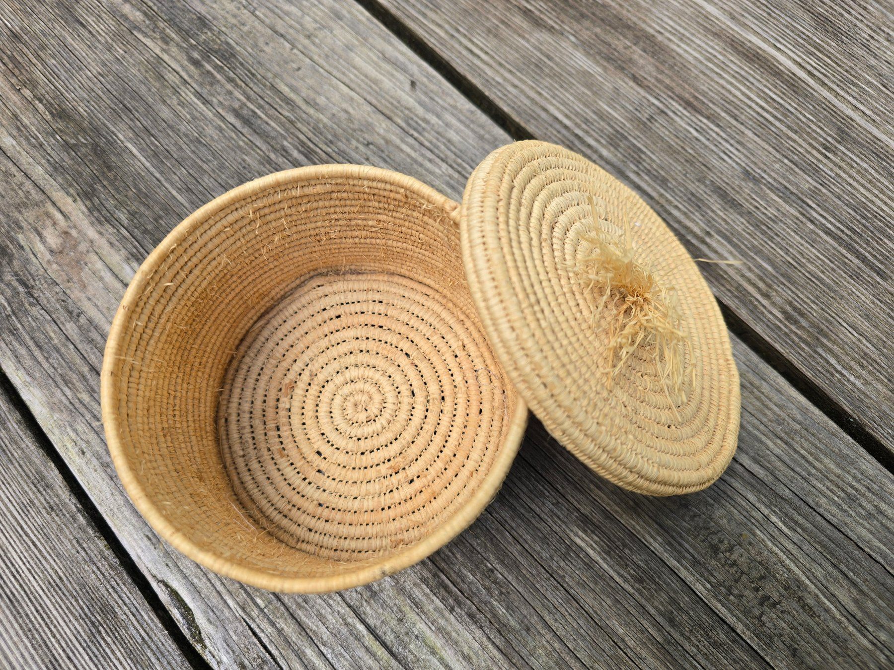 Tutte le decorazioni: Bast-Box rund (Raffia) – Nuovo (secondo la descrizione) da Romanshorn venduto da Rachacha 2