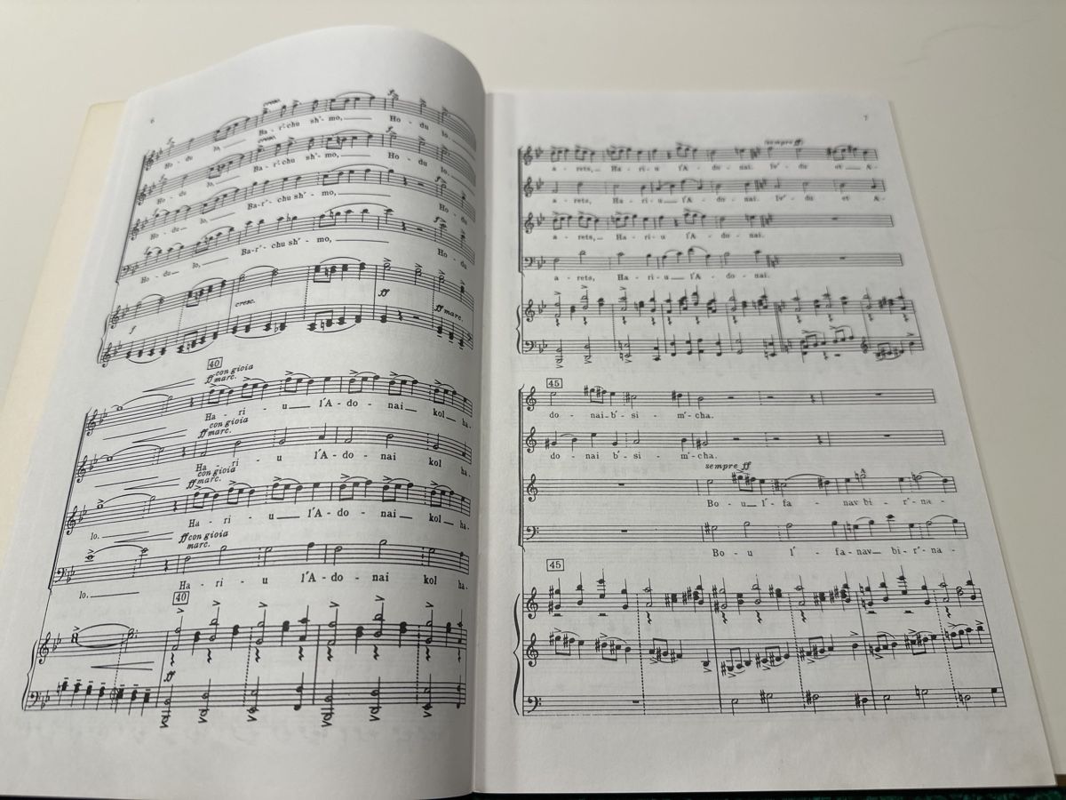 Bücher: Leonard Bernstein Chichester Psalms Noten – Gebraucht aus Wald ZH von Martin79 5