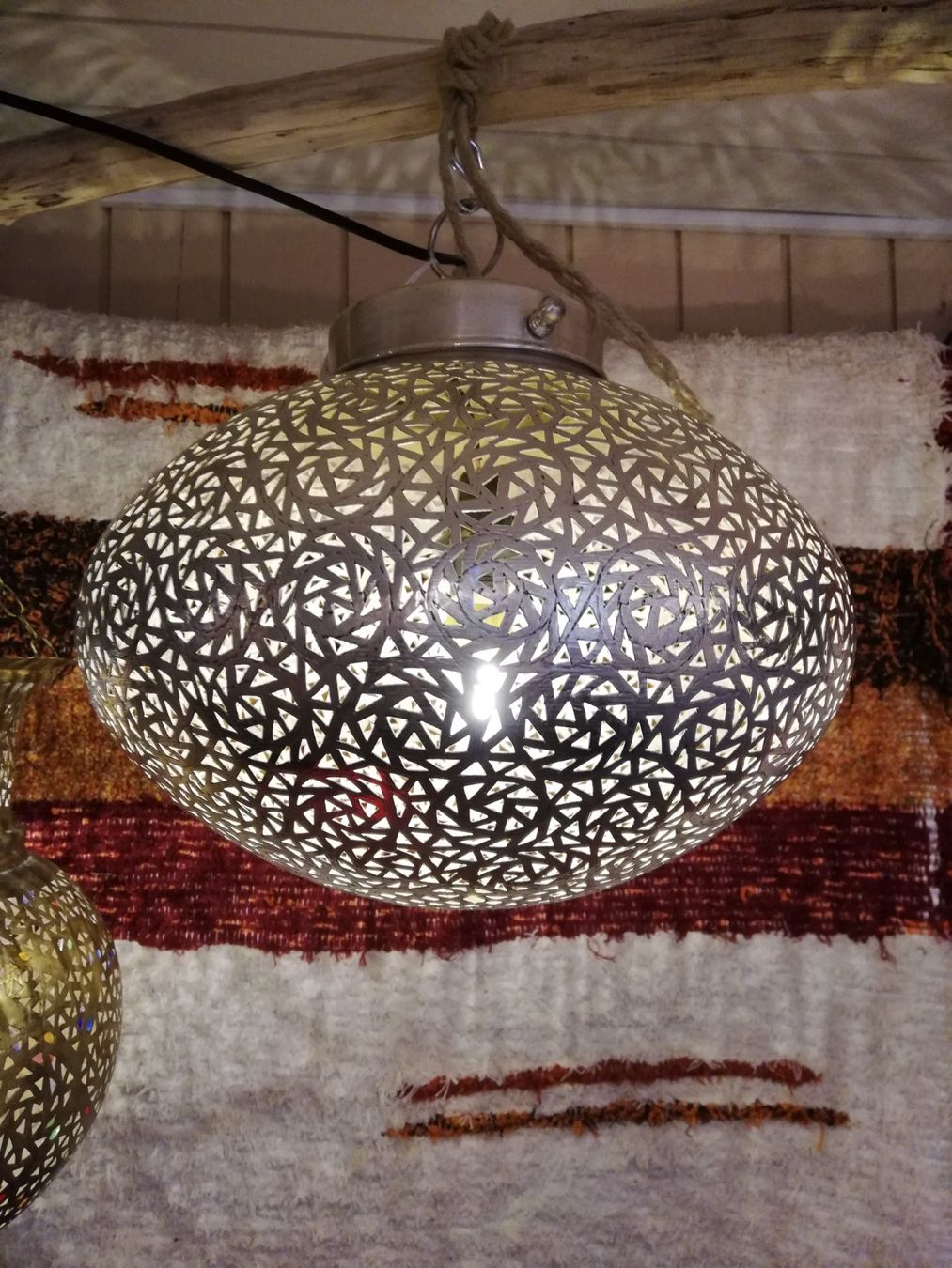 Lampes: marokkanische Hängelampe, silbrig – Neuf avec emballage d'origine à Bremgarten AG par Deseodec 2