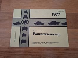 Schweizer Armee Ausbildungsunterlage Panzererkennung 1977