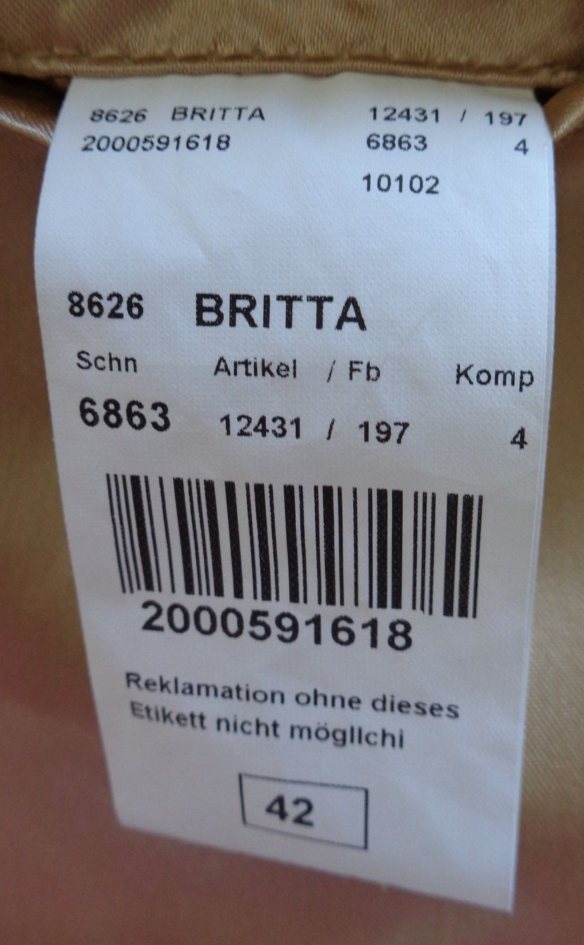 Vestes: Damen Lederjacke Ocker Gr. 42 – Neuf (Voir description) à Münsingen par Reika2007 3