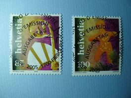 2005 Weihnachtsbräuche 1185-1186 ET Vollstempel