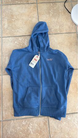 Levi's Hoodie blue size 12A - NEW zip closure