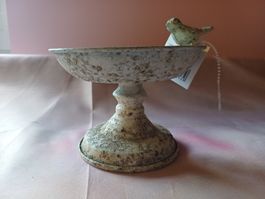 neu: Vogeltränke Shabby Chic Gartendekoration
