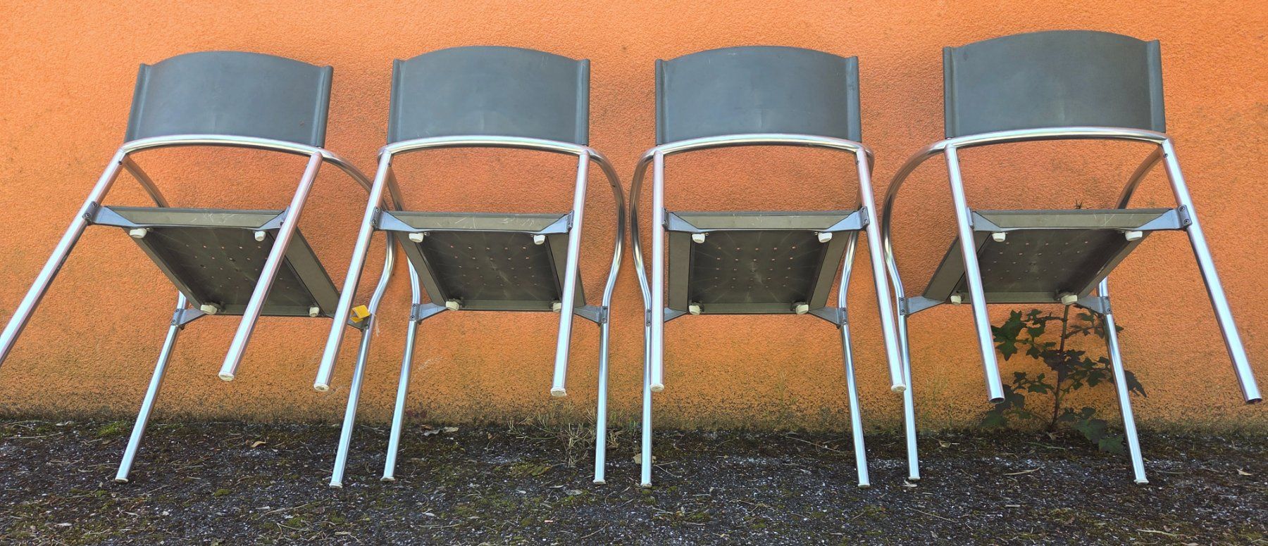 Sedie: Vier Gartenstühle, Design Carlo Bertoli – Usato da Laufen venduto da dixiemen 1