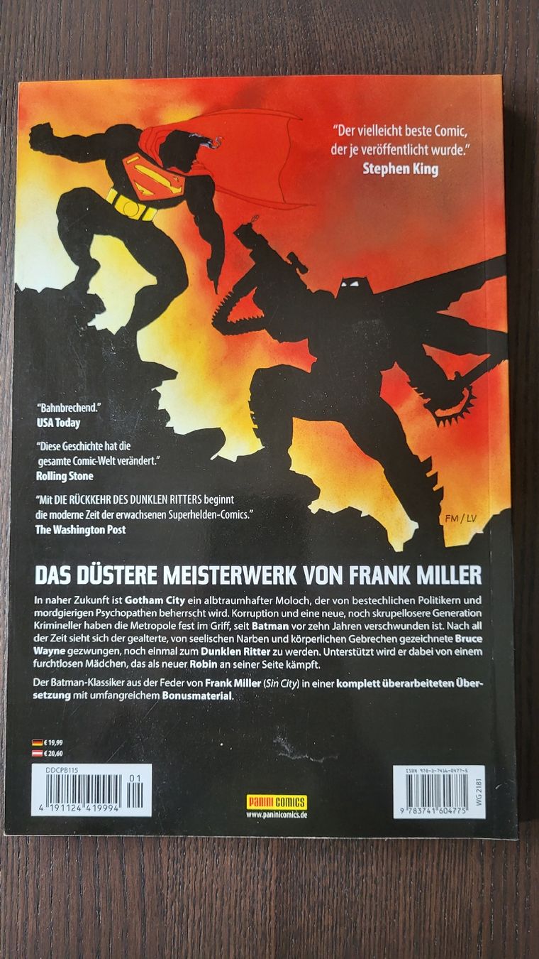 Comics: Batman: The Dark Knight Returns Comic German dc novel – Gebraucht aus Zürich von hea_sxv7 1